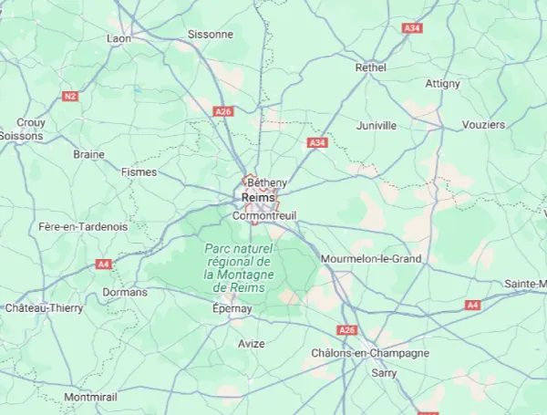 Zone desservie location photobooth Reims